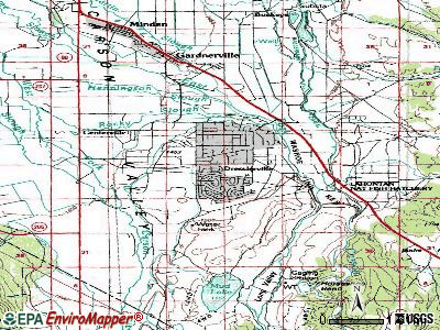 Gardnerville Ranchos topographic map