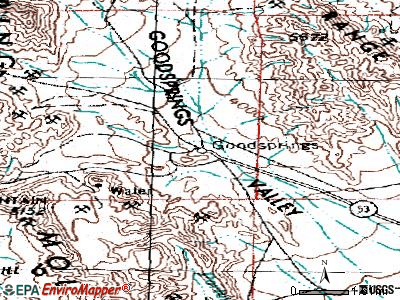 Goodsprings topographic map