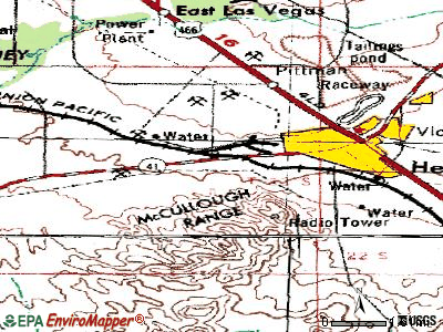 Henderson topographic map