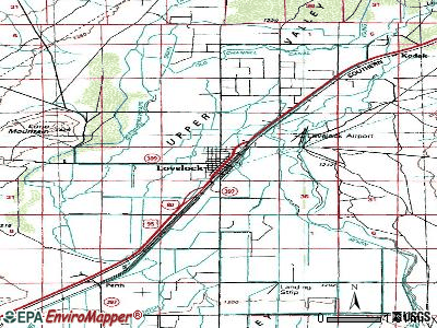 Lovelock topographic map