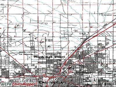 las vegas map of zip codes. North Las Vegas topographic