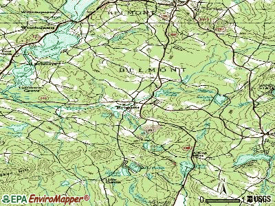 Belmont topographic map