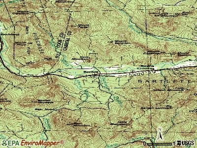 Bartlett topographic map