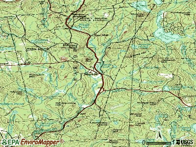 Marlow topographic map