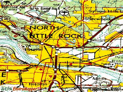 North Little Rock topographic map