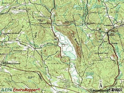 Surry topographic map