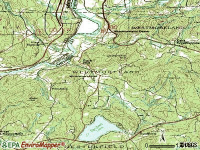 Westmoreland topographic map