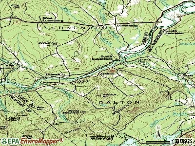 Dalton topographic map