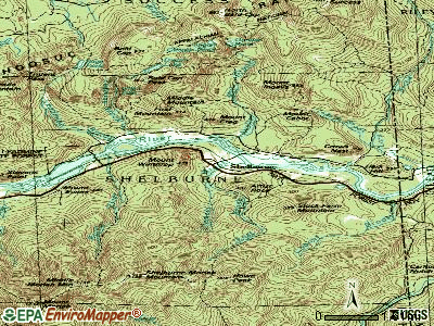 Shelburne topographic map