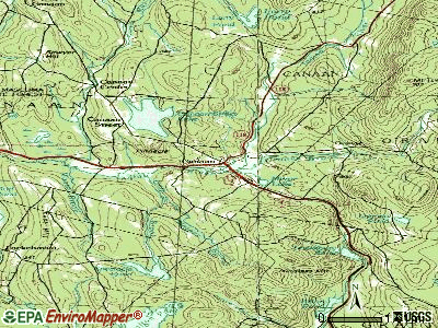 Canaan topographic map