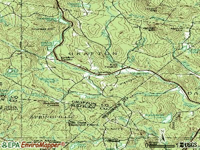 Grafton topographic map