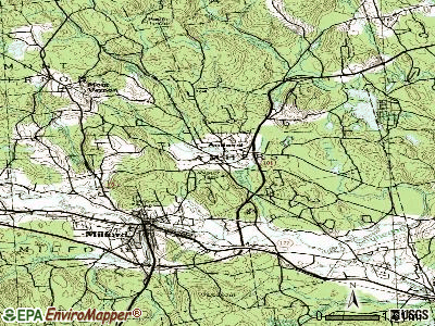 Amherst topographic map