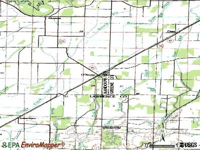 O'Kean topographic map