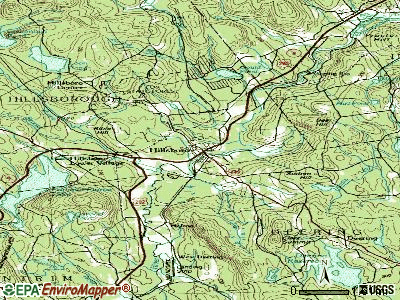 Hillsborough topographic map