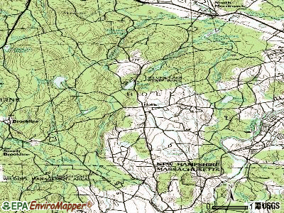 Hollis topographic map