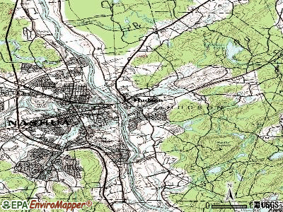 Hudson topographic map