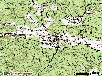 Milford topographic map