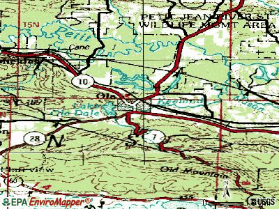 Ola topographic map