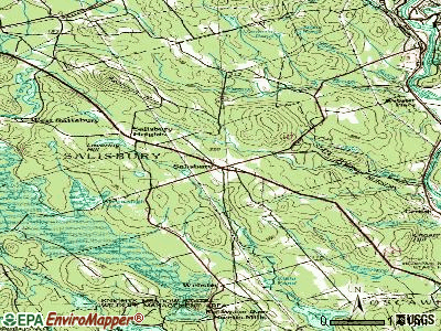 Salisbury topographic map