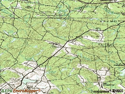 Chester topographic map