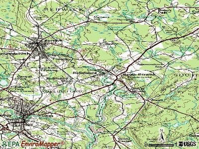 Rollinsford topographic map