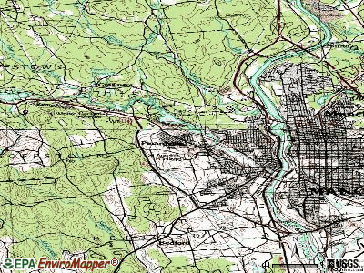 Rochester topographic map