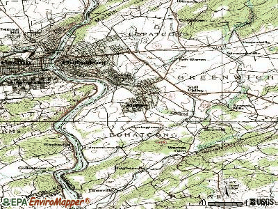Alpha topographic map