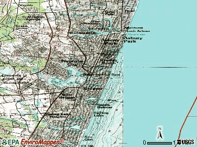 Avon-by-the-Sea topographic map