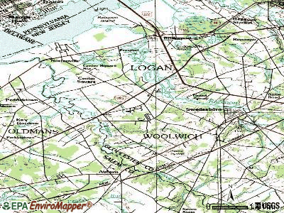 Beckett topographic map