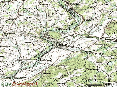 Belvidere topographic map