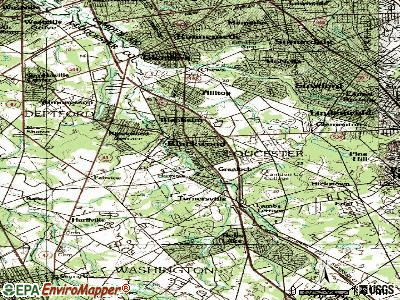 Blackwood topographic map