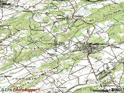 Brass Castle topographic map