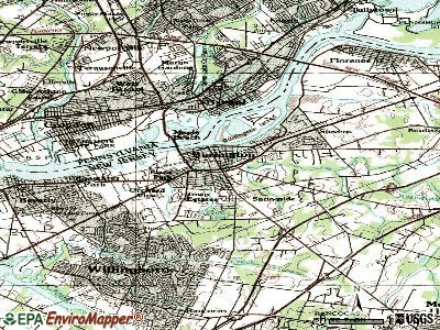 Burlington topographic map
