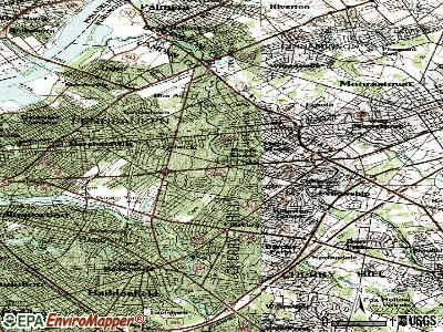 Cherry Hill Mall topographic map