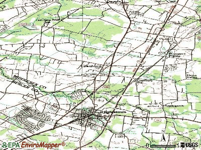 Cranbury topographic map
