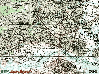 Fords topographic map