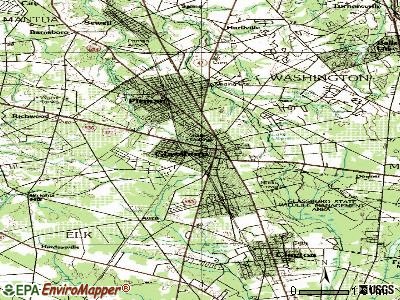 Glassboro topographic map