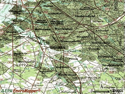 Glendora topographic map