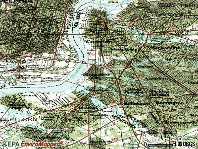 Gloucester City topographic map