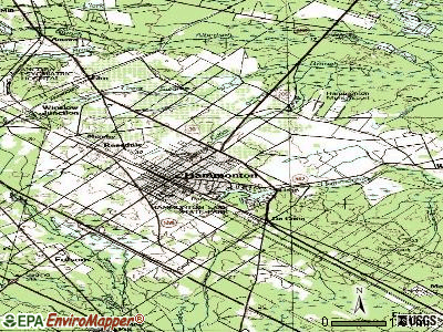 Hammonton topographic map
