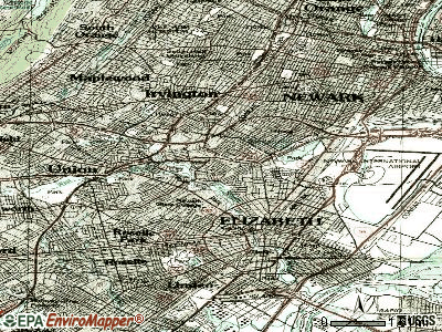 Hillside topographic map