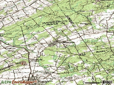 Hopewell topographic map