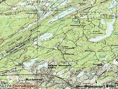 Lake Telemark topographic map