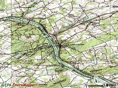 Lambertville topographic map