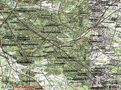 Lawnside topographic map