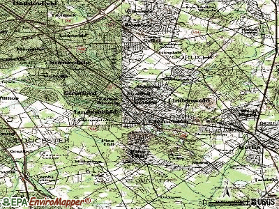 Lindenwold topographic map
