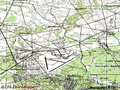 McGuire AFB topographic map