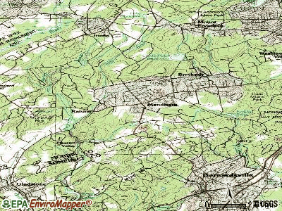 Mendham topographic map