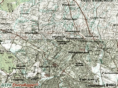 Mercerville-Hamilton Square topographic map