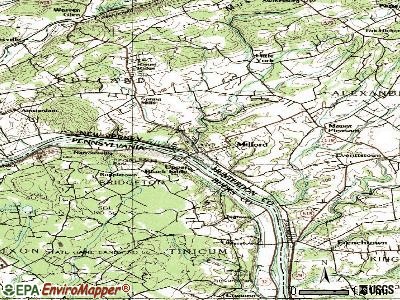 Milford topographic map